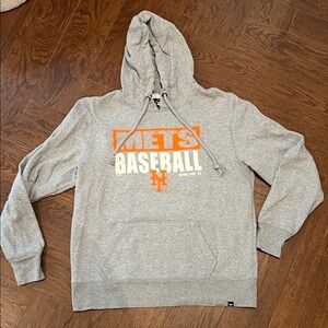 Gray Mets Baseball Hoodie